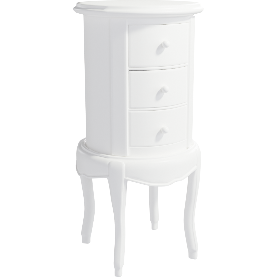 CHATEAU FRENCH SHABBY CHIC WHITE PAINTED ROUND CD CHEST CHATEAU FRENCH SHABBY CHIC WHITE PAINTED ROUND CD CHEST CHATEAU FRENCH SHABBY CHIC WHITE PAINTED ROUND CD CHEST